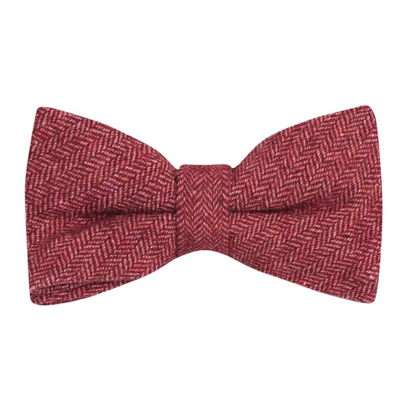 King & Priory Papillon Tweed Marrone Cioccolato – Herringbone Regolabile, Vintage Collection