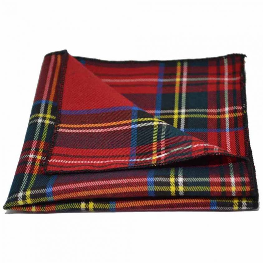 Silk Wool Tartan Check Tie