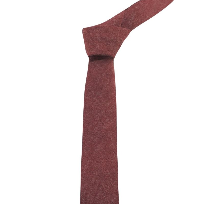 maroon tweed tie