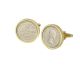 1953 Sixpence Cufflinks in Gold Mount