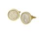 1958 Sixpence Cufflinks in Gold Mount