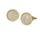 1961 Sixpence Cufflinks in Gold Mount