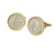 1962 Sixpence Cufflinks in Gold Mount