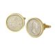 1965 Sixpence Cufflinks in Gold Mount