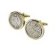 1966 Sixpence Cufflinks in Gold Mount