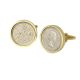 1967 Sixpence Cufflinks in Gold Mount