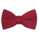 Chilli Red Suede Bow Tie