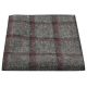 Heritage Pebble Grey Check Pocket Square