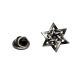 Star of David Jewish Religion Pewter Lapel Pin