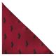 Burgundy Red Bat Herringbone Pocket Square