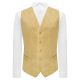 Heritage Gold Textured Velvet Waistcoat