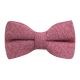 Berry Red Herringbone Bow Tie