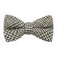Black & White Dogtooth Bow Tie
