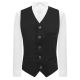 Black Donegal Tweed Waistcoat