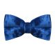 Blue Crushed Velvet Bow Tie