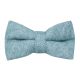 Steel Blue Herringbone Bow Tie