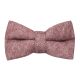 Burgundy Herringbone Bow Tie