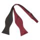 Burgundy Velvet Self-Tie Bow Tie