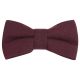Burgundy Wool Bow Tie