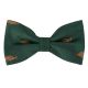 Dark Green Carp Fish Herringbone Bow Tie