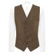 Heritage Check Cedar Brown Waistcoat