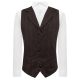 Luxury Herringbone Chocolate Brown Waistcoat