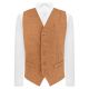 Cinnamon Brown Woven Wool Waistcoat