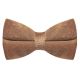 Fawn Brown Textured Velvet Bow Tie