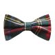 Boys Dark Green & Black Tartan Bow Tie