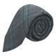 Dark Grey & Green Check Tie