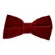 Dark Red Velvet Bow Tie