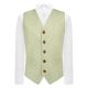 Mint Green Herringbone Waistcoat