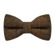 Dijon Brown Herringbone Check Bow Tie