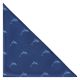 Navy Blue Dolphin Herringbone Pocket Square