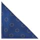 Navy Blue EU European Union Herringbone Pocket Square