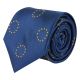 Navy Blue EU European Union Herringbone Tie