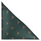 Dark Green Flying Duck Herringbone Pocket Square