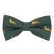 Dark Green Fox Herringbone Bow Tie