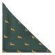Dark Green Fox Herringbone Pocket Square