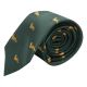 Dark Green Fox Herringbone Tie