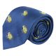 Navy Blue Frog Herringbone Tie