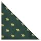 Dark Green Frog Herringbone Pocket Square