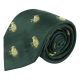 Dark Green Frog Herringbone Tie