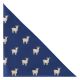 Navy Blue Goat Herringbone Pocket Square