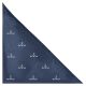 Navy Blue Golf Clubs Herringbone Pocket Square