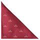 Burgundy Red Golf Clubs Herringbone Pocket Square