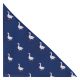 Navy Blue Goose Herringbone Pocket Square