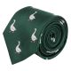 Dark Green Goose Herringbone Tie