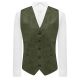 Dark Olive Green Suede Waistcoat