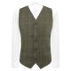 Heritage Check Regency Green Waistcoat